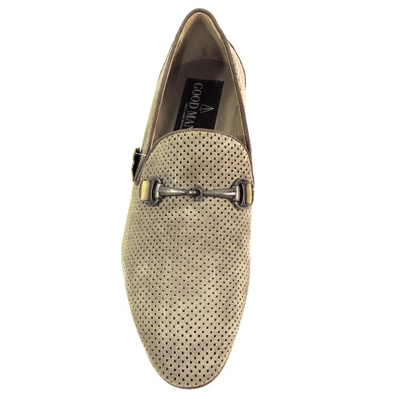 GOODMAN ?? MEN\'S BROWN SOFT SUEDE COMFORT SUMMER LOAFERS